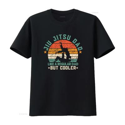 Vintage Jiu Jitsu Dad Like A Regular But Cooler T Shirt Vintage Washed Soft Stylish Versatile Top For Everyday Wear