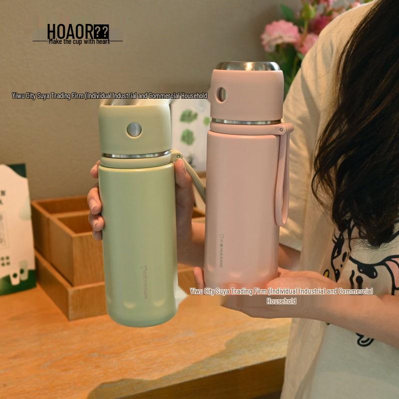 Huaxiang 304 Stainless Steel Thermos Cup: Durable, Stylish, Large Capacity, Scratch-Resistant, Perfect for Students & Gifts