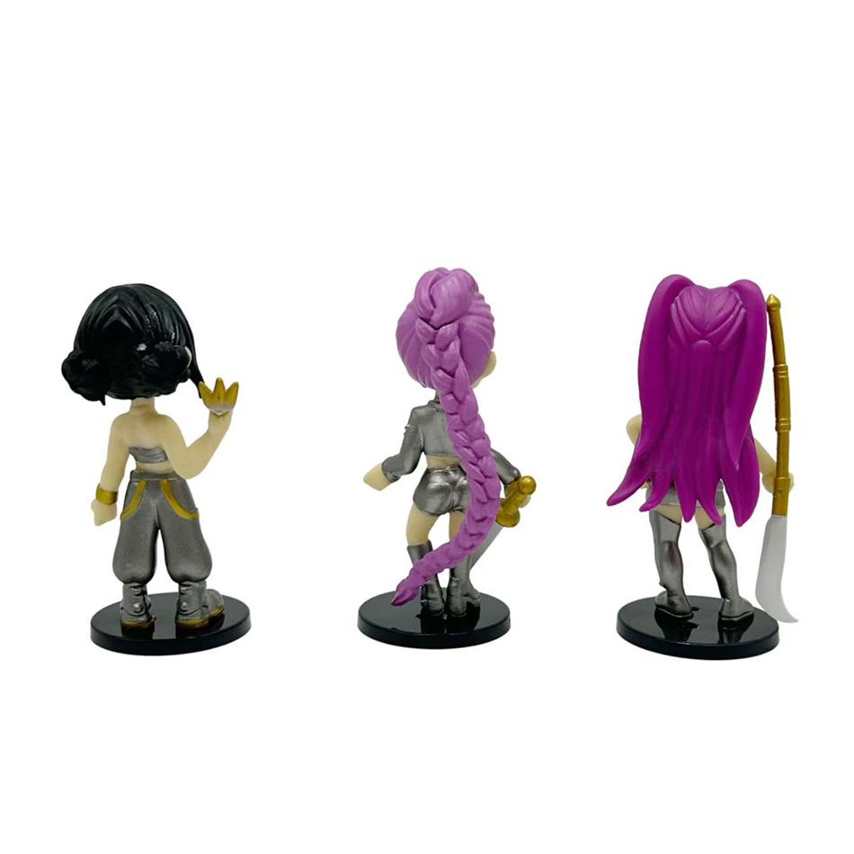 6 Stück/Set Kpop Dämonenjäger Actionfigur Spielzeug Derpys Tiger Rumi Mira Zoey Sussy Figur Puppe für Fans Geschenk