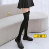 Knee socks spring and summer thin velvet leggings children's white stockings long tube black jk thigh high tube
