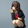 16CM Anime Ogiwara Sayu Figure Hige Wo Soru Soshite Joshikousei Wo Hirou Squatting Model Toy Gift Collection Action Figure
