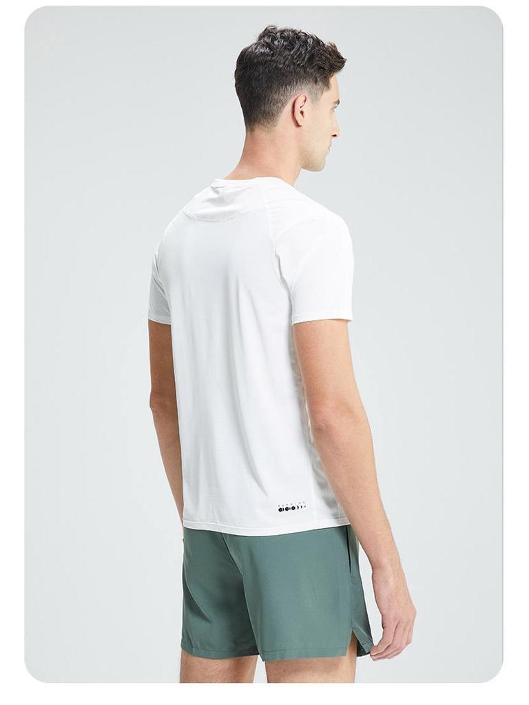 Quick-Dry Men's Short-Sleeve Summer Sports T-Shirt - Breathable, Lightweight, Crew Neck for Outdoor Casual Running