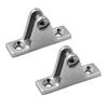 2 Pieces 316 Stainless Steel Deck Bimini Side Mount Hinge 60mm Mirror Polish Marine Boat Sailing Hardware Deck Hinge