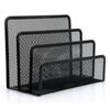 Three-layer Office Supplies Storage Rack Metal Mesh Desk Organizer  Business Card File