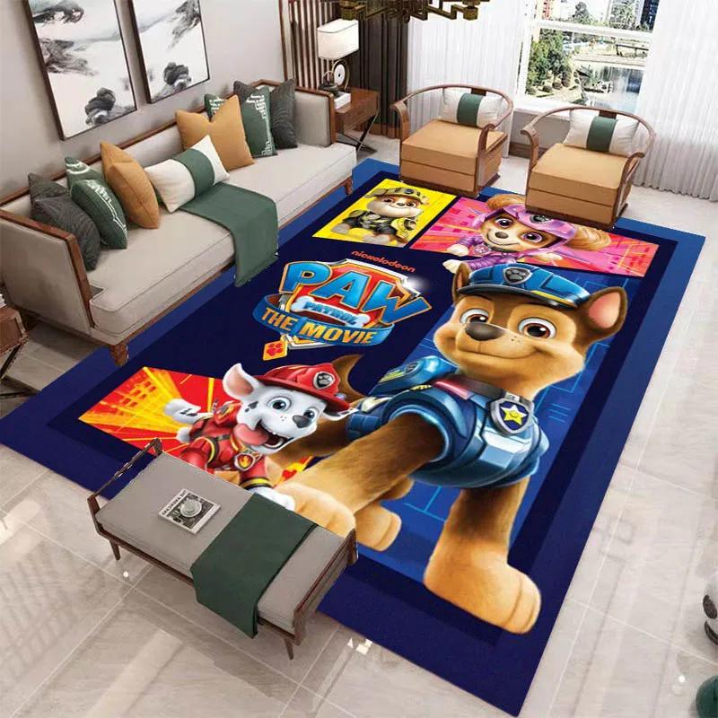 3D Cartoon PAW P-Patrol Printed Carpet Living Room Bedroom Carpet Non-slip Carpet Home Bedroom Decor Area Rug Birthday Gift