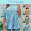 Round Neck Long Tops Women Sleeve Ruffle Hem Shiny Sequins Tshirt Loose Fit Solid Color Pullover Tops Streetwear