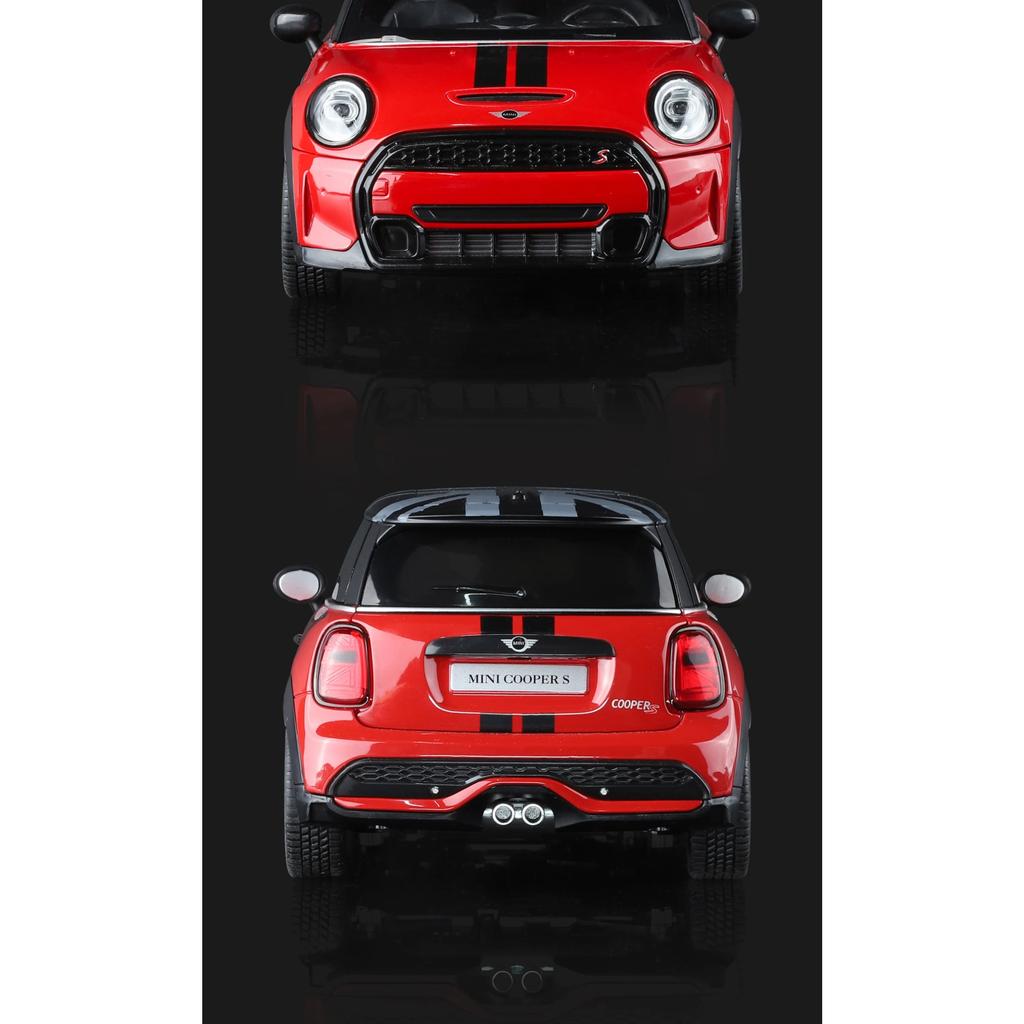 1/18 BMW Mini Cooper S Alloy Metal Diecast Model Car Home Trendy Ornaments & Computer Desktop Decoration High Simulation Vehicle