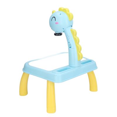 Drawing Projector Table Cute Dinosaur Design Bright Colors Detachable Projector for Kids Education