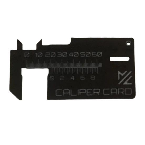 

3D-печатная карта штангенциркуля линейка штангенциркуль линейка измерительный инструмент портативный штангенциркуль брелок кулон для быстрых измерений чёрный