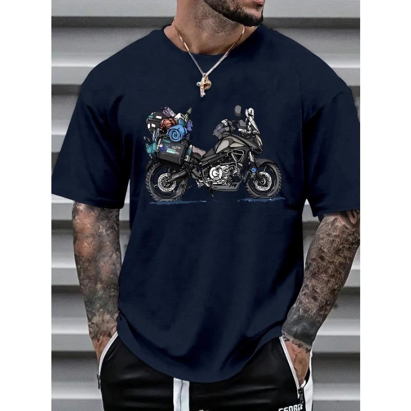 Men's Fashion Trend Short Sleeve Printed Shirt