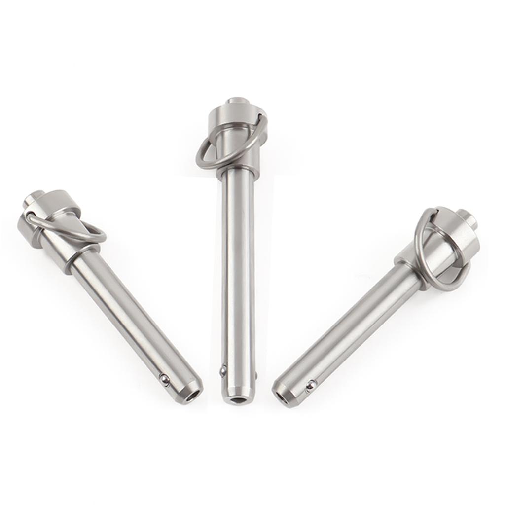 Diameter 5-25mm Length 10-100mm Quick Release Pin Bolt Ball Head Quick Lock Pin Plug with Ring Handle Pull Stainless Steel PIN