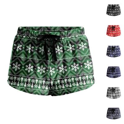 Women's Soft Stretch Flannel Short Side Pocket Drawstring Casual Pajama Pants Soft Pajama Pants