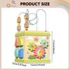 Activity Cube Developmental Toy Wooden Birthday Gift Multi Functional Sorting Stacking Game Learning