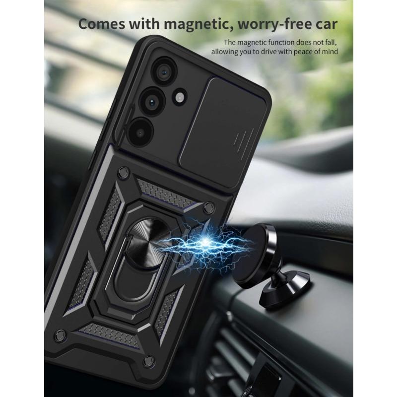 Funda Deslizante para Cámara para Samsung Galaxy M55 M54 M53 M52 M51 M23 M33 M14 5G Soporte Anillo Magnético para Coche Protección de Silicona Cubierta de Teléfono