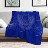 Dodger Stadium (White Stencil-No Background) Throw Blanket Sleeping Bag Thermal Soft Plush Plaid Heavy To Sleep Blankets