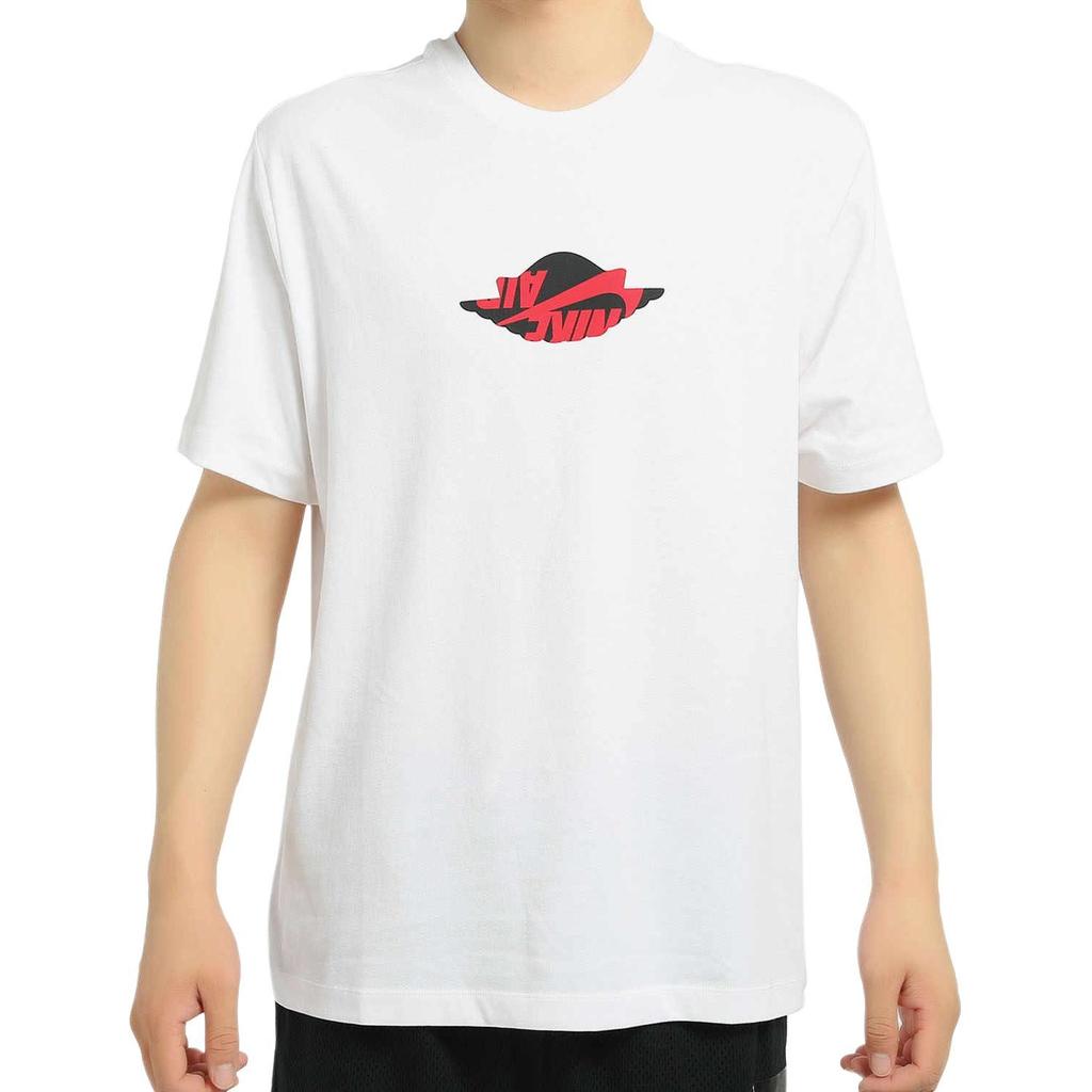 Jordan T Shirts Men's Crew Neck Moderate Straight Fit AT8903-100