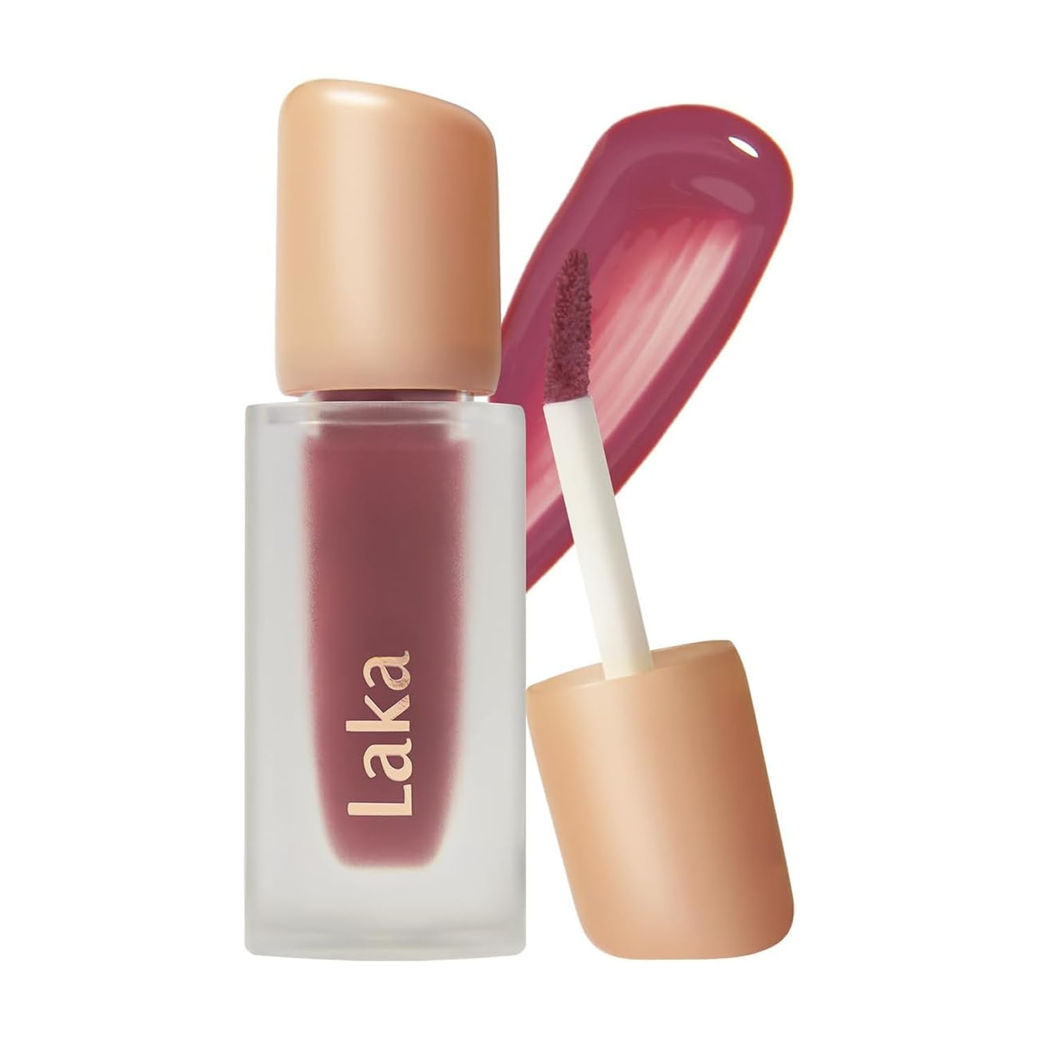 Laka Fruity Glam Tint | Веганский увлажняющий глянцевый тинт для губ | Долговечный блеск и натуральный цвет