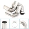 60-300cm Air Diesel Parking Heater Stainless Steel Exhaust Pipe Tube Vent Hose Elbow Connector Joiner W /Clamp For Car Truck Van
