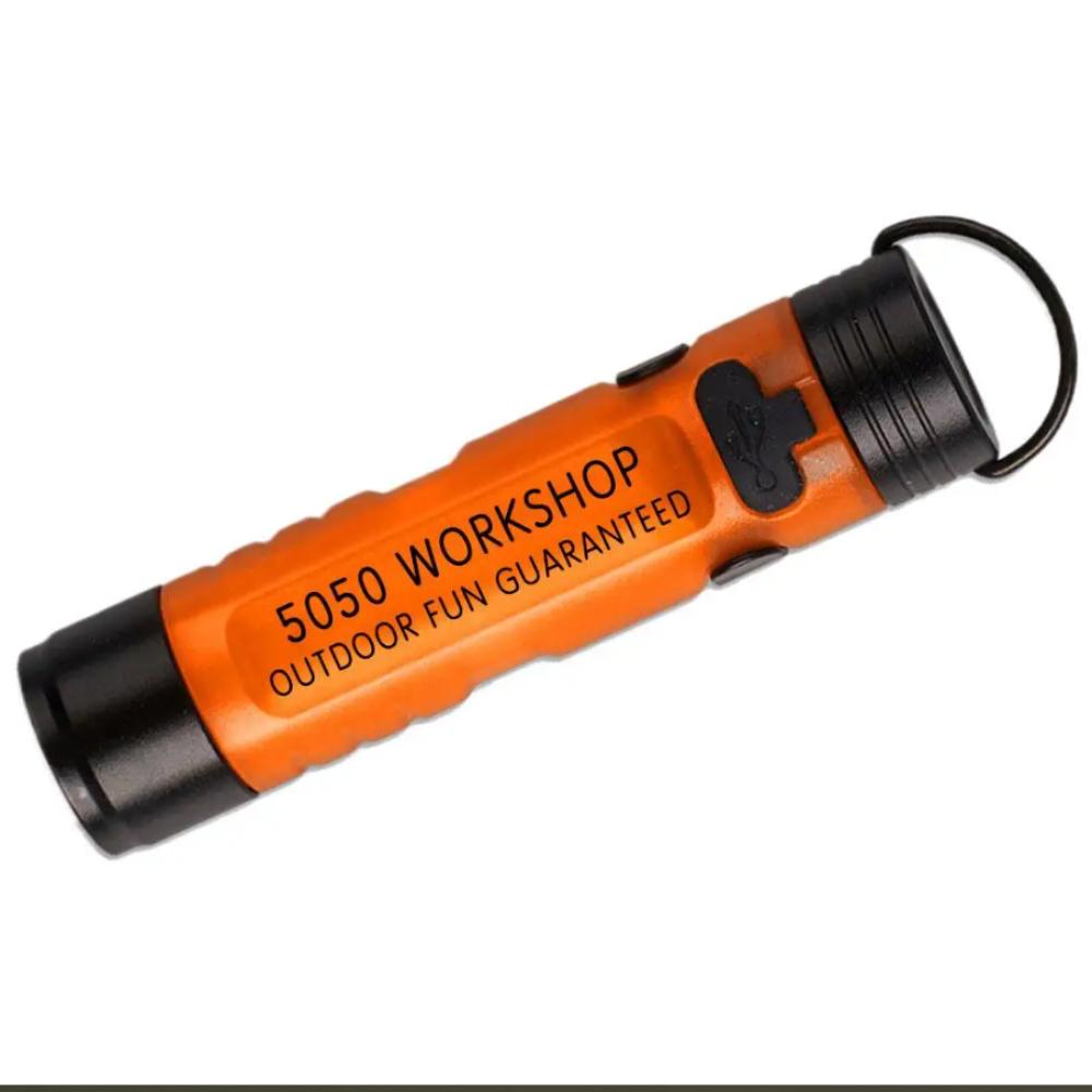 Strong Light Pocket Mini Flashlight Long Endurance Alloy LED Flashlight Key Clip Light Night