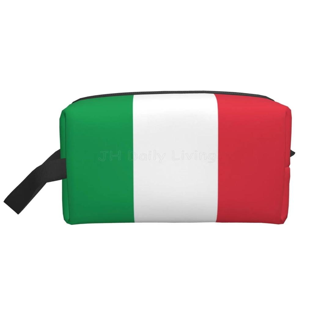 Flag of Italy Cosmetic Bag Women Large Capacity Makeup Case Italian Flag Portable Storage Toiletry Bags for Travel