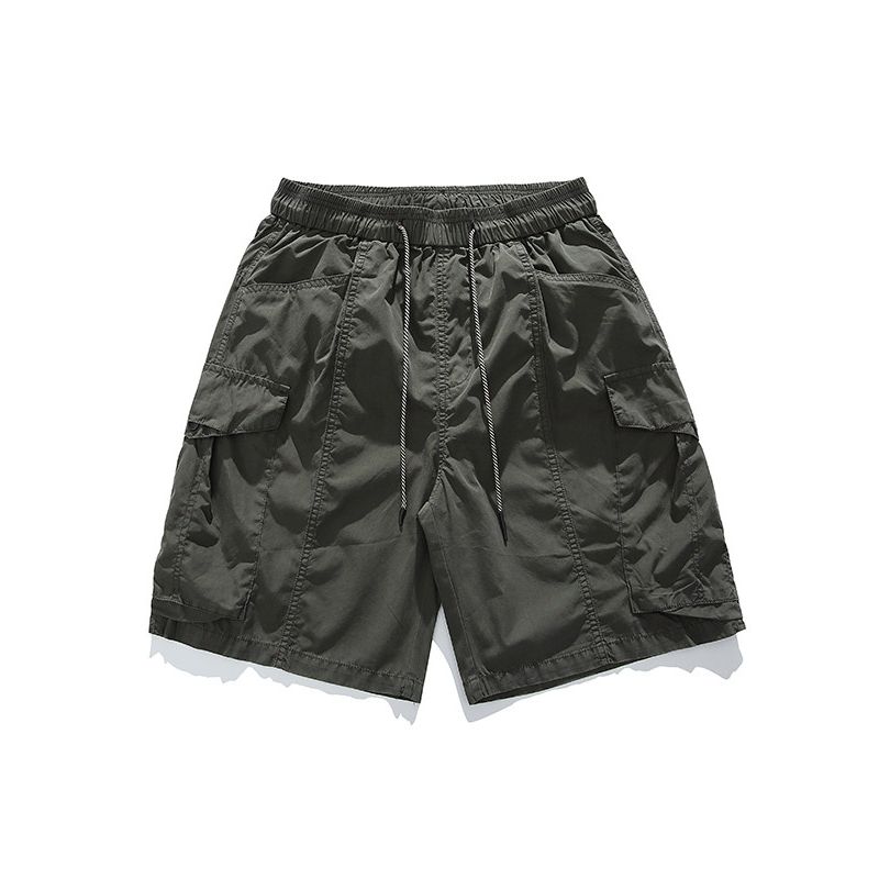 Foreign Trade Surplus Workwear Shorts American Retro Style Men's Summer New Trendy Brand Sports Loose Straight Five-Point Pants