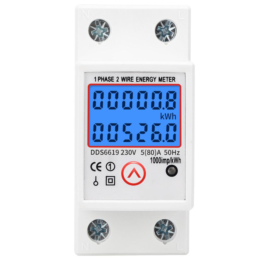 Multifunctional Electric Meter Resettable Single Phase Energy Meter With Backlight