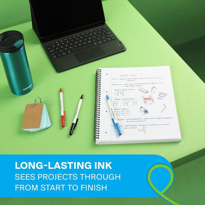 Stylo à bille - Paper Mate - Kilometrico - Boîte de 50 - Noir - Pointe moyenne 1,0 mm