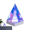 3D Infinity Desk Lamp USB Light Table Lights Desk Lamp Table Lamp Color Changing Ambient Lighting Cube Pyramid Desk Decor For