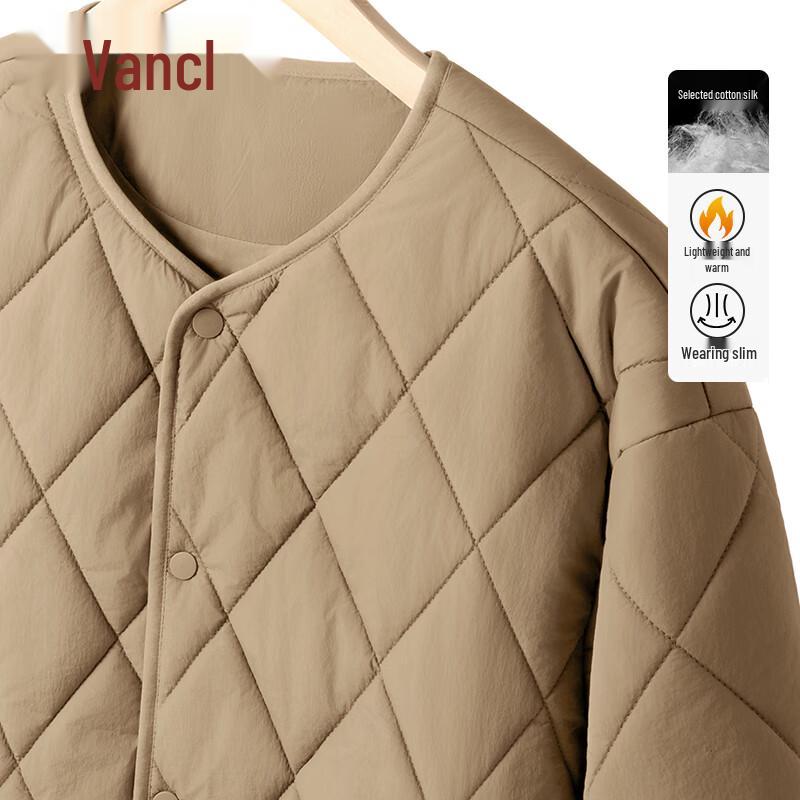 VANCL Men's Quilted Collarless Lightweight Jacket