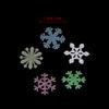 50Pcs 3D Snowflake Stickers for Walls Glow In Dark Christmas Party Home Decor Fluorescent Window Ceiling Application