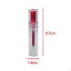 3 Pieces Lip Gloss Tubes Balm Bottles Empty Refillable Small with Brush Clear Lipstick Sample