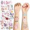 New Pink Giant Salamander Tattoo Stickers Waterproof Party Gift Funny Face Stickers