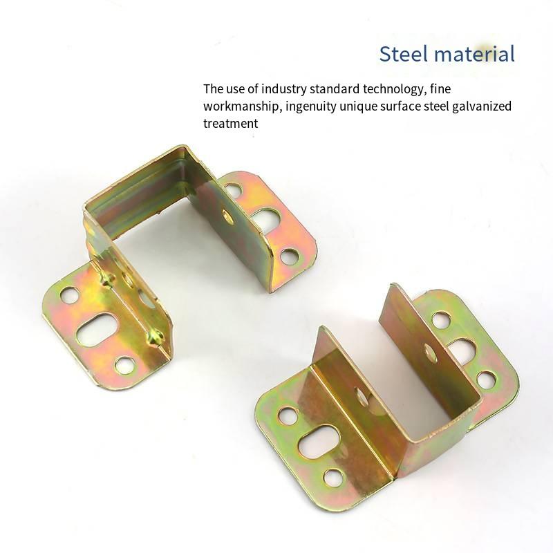 Durable Metal Bracket With Thickened Design For Bed Beam Support, Suitable For Fixing Industrial Hardware Accessories In Wooden