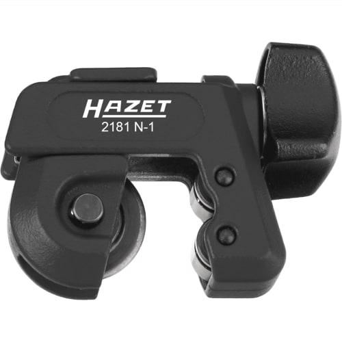 HAZET 2181N-1 Mini Tube Cutter, Pipe Cutter for 3-16mm Aluminum, Copper, and Thin-Wall Metal Pipes, with ICS Quick Change System and Ergonomic Knob, M
