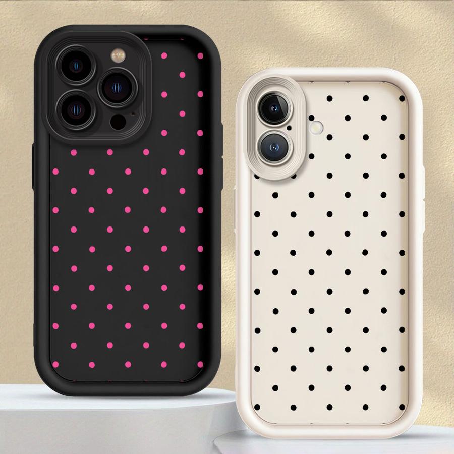 Phone Cover Case for iPhone 17 Pro Max 16 12 Pro 11 14 13 15 Plus Air INS Polka Dot Small Fresh