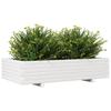 Planter Box White 110x60x26.5 cm Solid Pine Wood