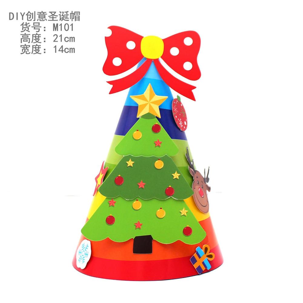 Joyful Cartoon Christmas Party Hats For Kids With Delightful Snowman And Print Reindeer