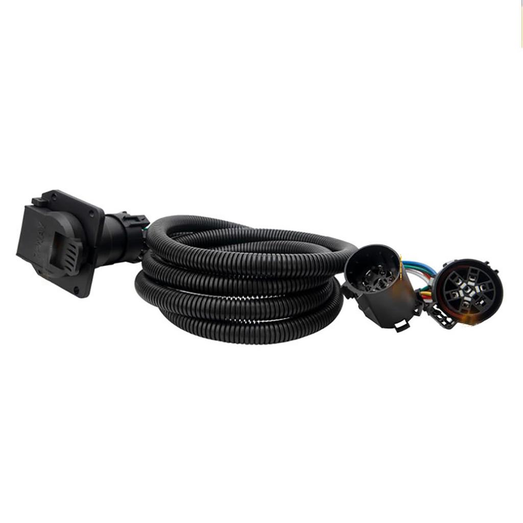 56070 Trailer Wiring Harness Set 7 Foot 7Pin For Vehicle-Side Truck Bed for GMC Sierra1500/2500/3500