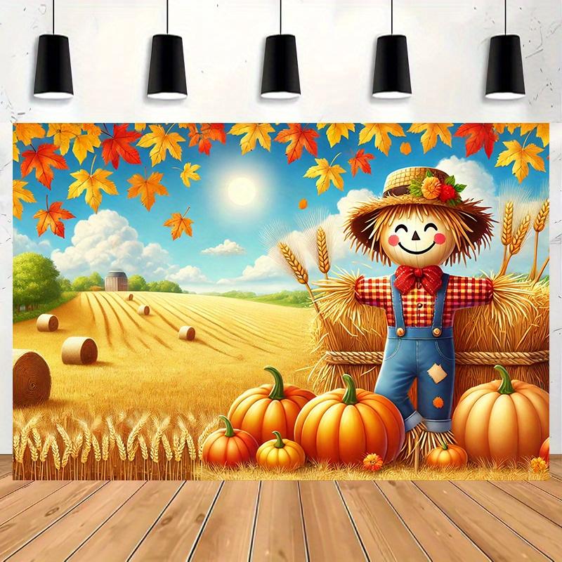 1 piece  golden wheat field background cloth  multifunctional background wall decoration  party decoration  holiday gift