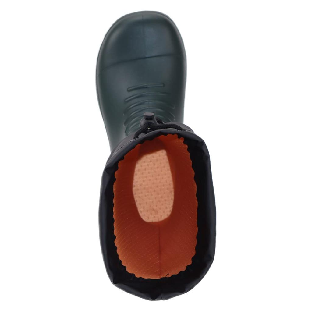 Mitsuuma Men's ER-2029 Cold Weather Rain Boots with Resin Toe Cap, Lightweight Design, Cold Weather Design, Wide Fit, Dark Green, Size M (24.5-25.0cm)