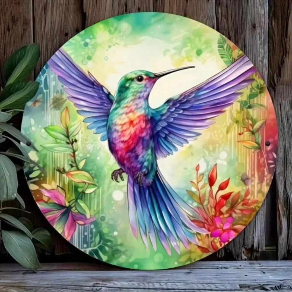 Hummingbird Iron Wall Art Durable Easy Hang Home Office Decor