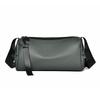 Trendy Korean-Style Retro Cylinder Crossbody Bag - Water-Resistant, Unisex Casual Shoulder Bag