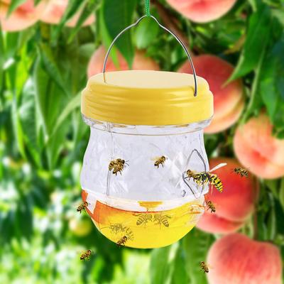 Wespen Bienen Fliegenfänger Falle Hängende Hornissenfalle Fallen Wiederverwendbar Ungiftig Schädlingsbekämpfung für Zuhause Garten Obstgarten Bauernhof