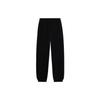 Lining Lifestyle Series Text Logo Print Solid Color Sweatpants Men Bottoms Black AKLSB21-1