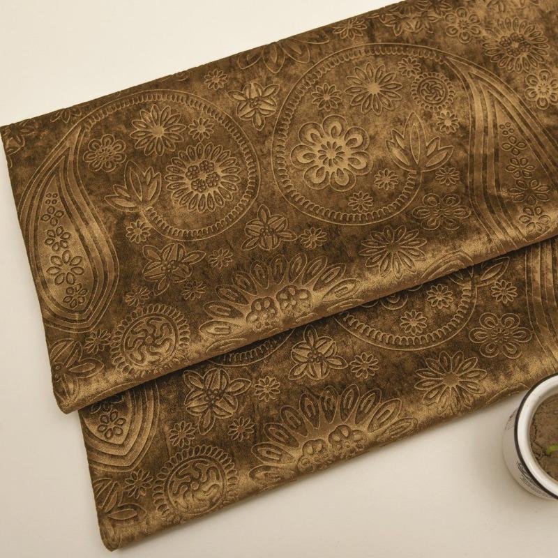 High Quality 3D Embossed Velvet Upholstery Fabric Solid Color for DIY Sewing Sofa Cover Throw Pillow Home Decoration Accessories