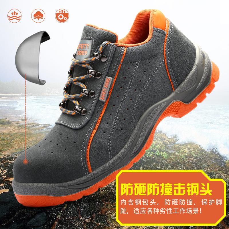 Módní bezpečnostní obuv proti propíchnutí proti propíchnutí Pánská letní bezpečnostní obuv s pevnou podrážkou scarpe antinfortunistice uomo H804
