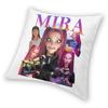 Mira Kpop Demon Hunters Vintage 90S Style Huntrix Pillowcase Soft Polyester Cushion Cover Decorations Pillow Case Cover Home