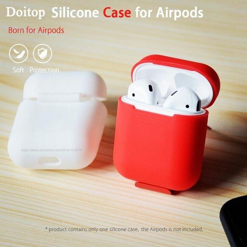 Silicone Shock Proof Protector Sleeve for Apple AirPods Case Cover Wireless Earphone Box Accessories LS