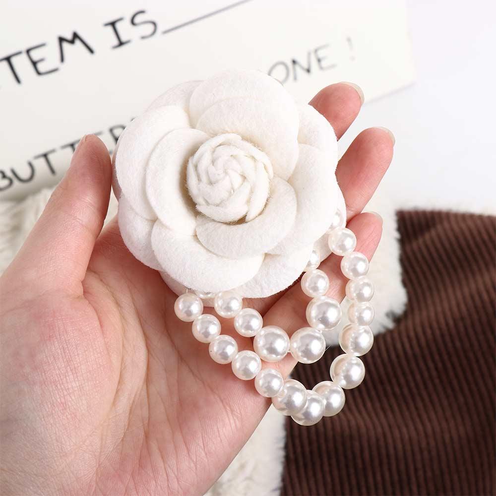 Fabric Corsage Tassel Woman Brooch Shirt Collar Accessories Korean Style Brooch Fashion Jewelry Pin
