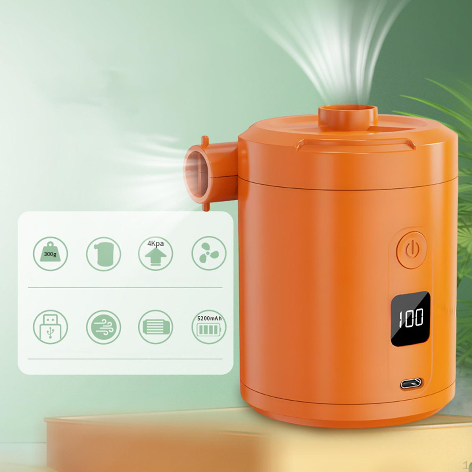 

Воздушный насос для надувных матрасов и вакуумных пакетов для кемпинга оранжевый